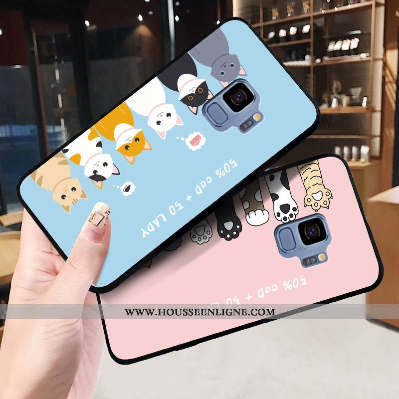 Housse Samsung Galaxy S9 Fluide Doux Mode Étoile Protection Charmant Téléphone Portable Délavé En Da