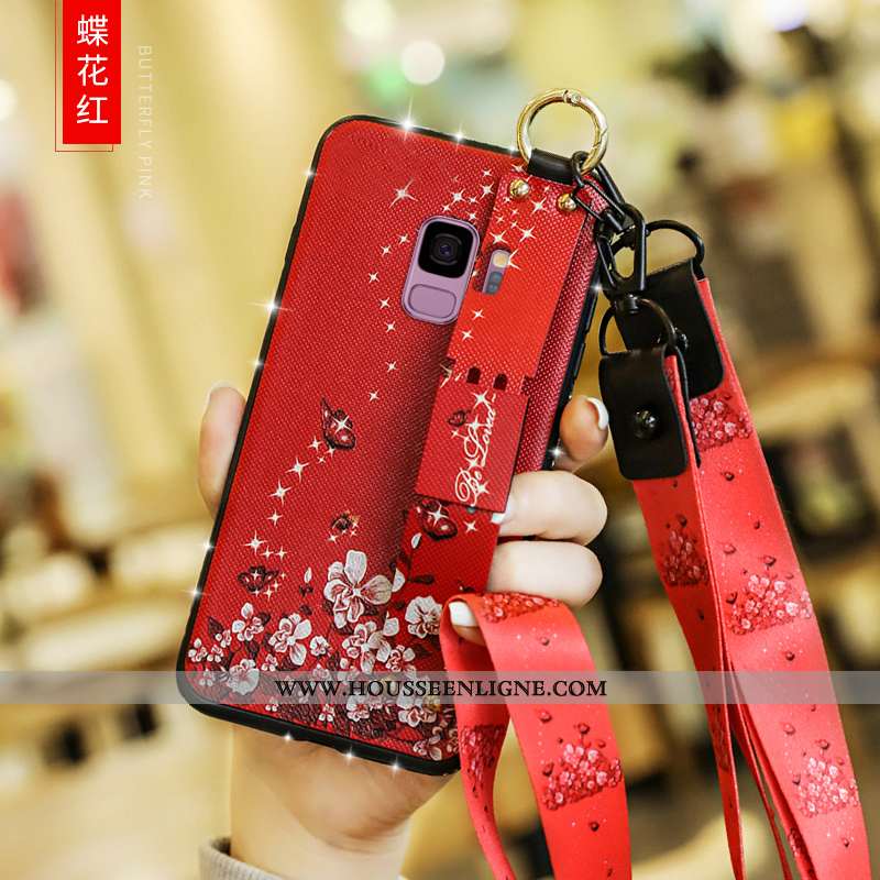 Housse Samsung Galaxy S9 Fluide Doux Silicone Ultra Tendance Étoile Incassable Créatif Rose