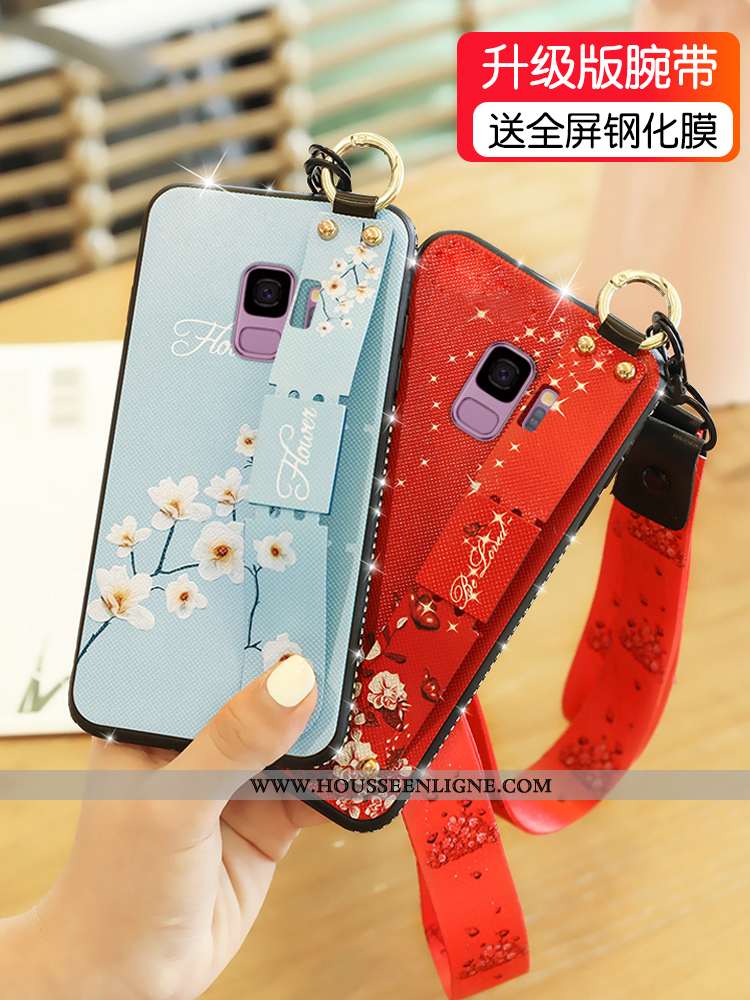 Housse Samsung Galaxy S9 Fluide Doux Silicone Ultra Tendance Étoile Incassable Créatif Rose