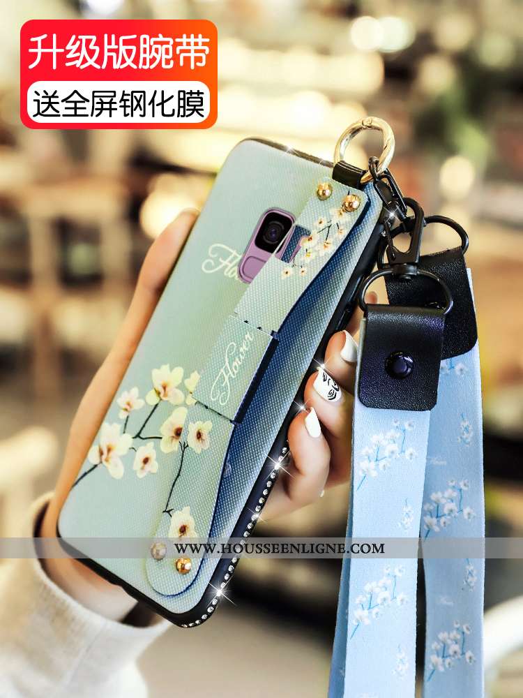 Housse Samsung Galaxy S9 Fluide Doux Silicone Ultra Tendance Étoile Incassable Créatif Rose