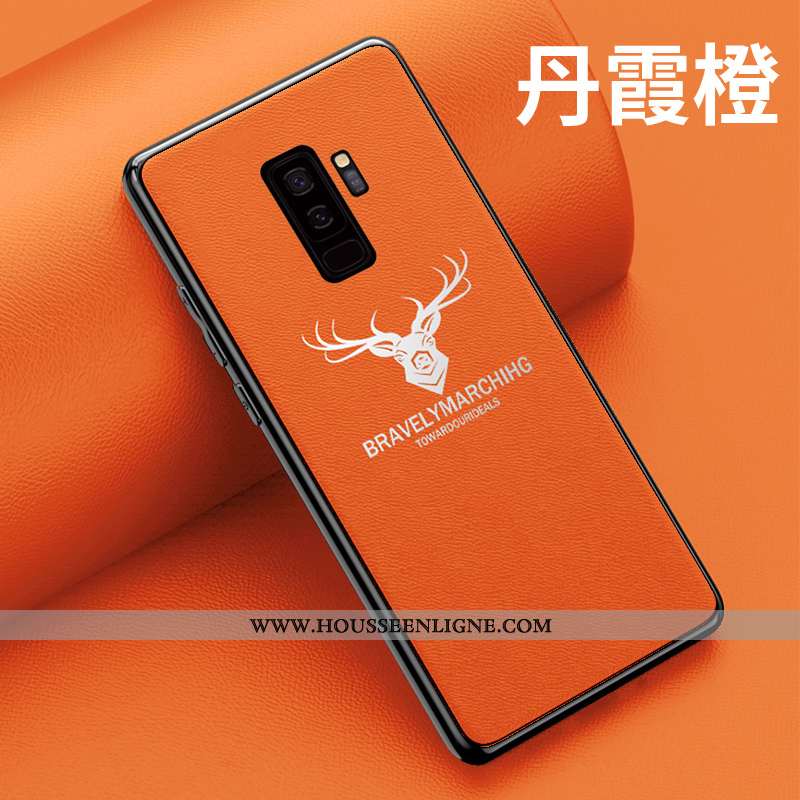 Housse Samsung Galaxy S9+ Mode Protection Noir Coque Incassable Téléphone Portable Personnalité