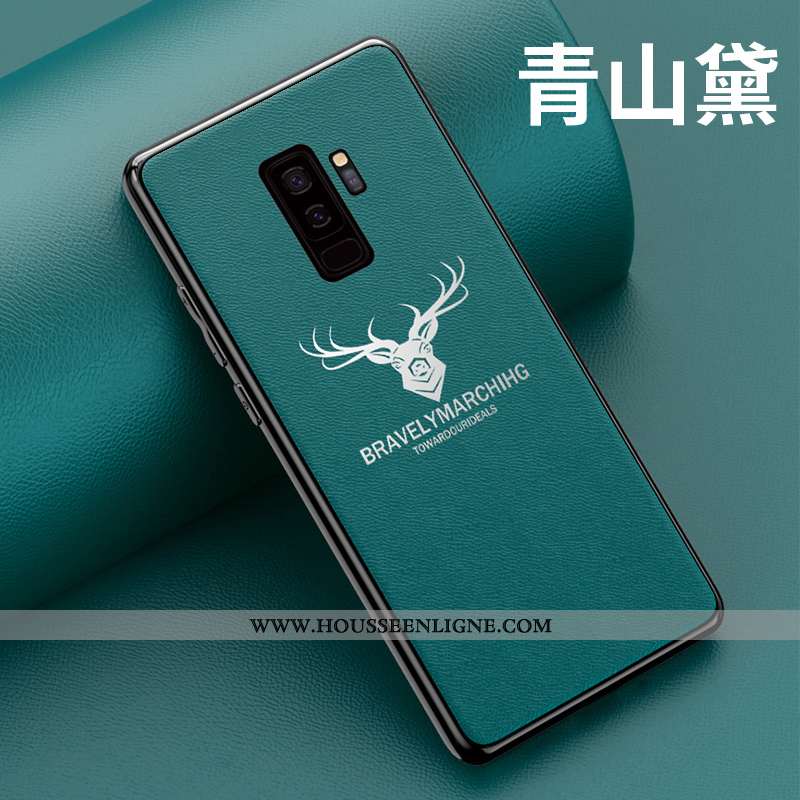 Housse Samsung Galaxy S9+ Mode Protection Noir Coque Incassable Téléphone Portable Personnalité