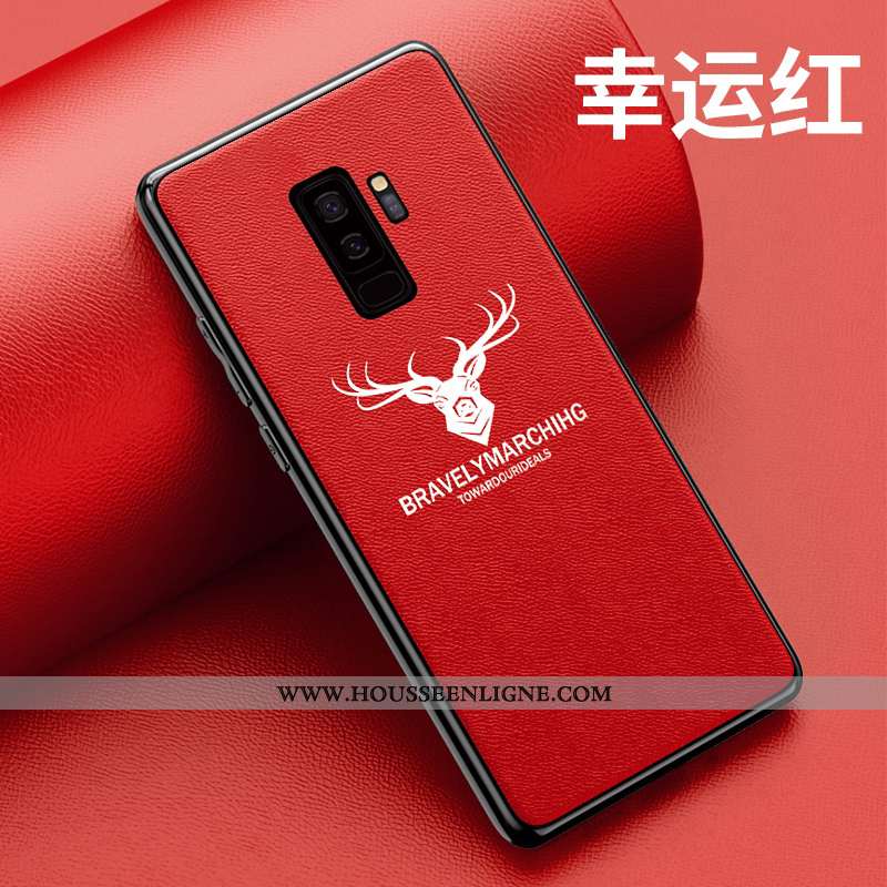 Housse Samsung Galaxy S9+ Mode Protection Noir Coque Incassable Téléphone Portable Personnalité