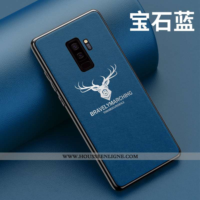 Housse Samsung Galaxy S9+ Mode Protection Noir Coque Incassable Téléphone Portable Personnalité