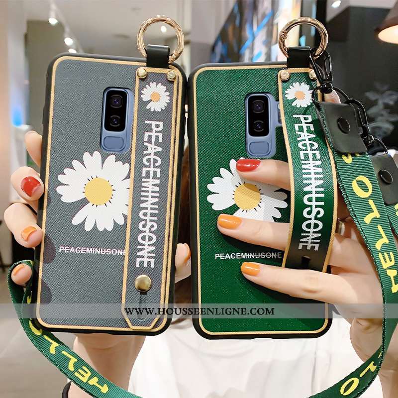 Housse Samsung Galaxy S9+ Personnalité Créatif Vert Ornements Suspendus Coque Tout Compris Silicone 