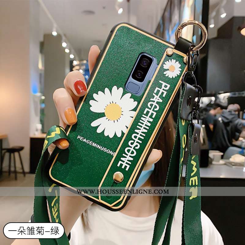 Housse Samsung Galaxy S9+ Personnalité Créatif Vert Ornements Suspendus Coque Tout Compris Silicone 