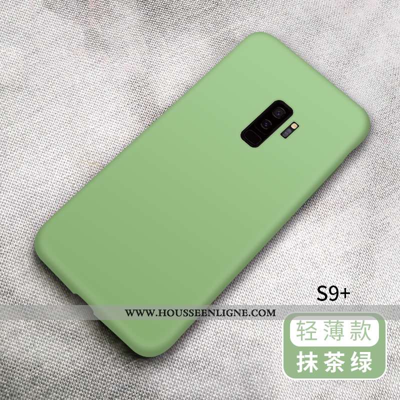 Housse Samsung Galaxy S9+ Protection Créatif Étui Tout Compris Téléphone Portable Vert Étoile Verte