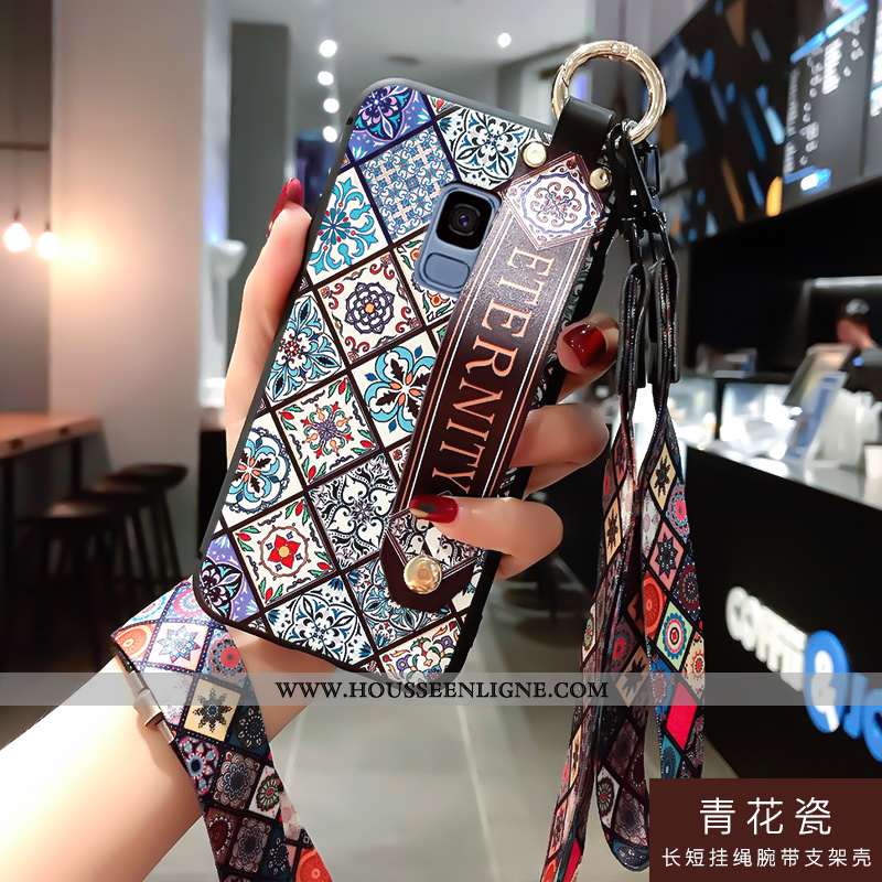 Housse Samsung Galaxy S9 Protection Ornements Suspendus Téléphone Portable Coque Incassable Étui Cré