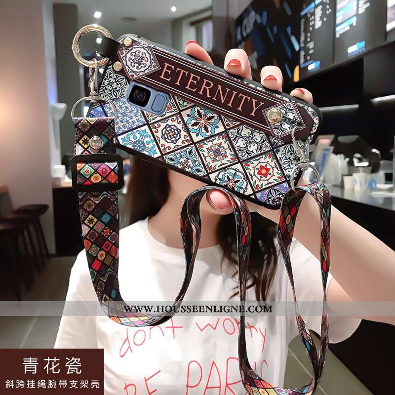 Housse Samsung Galaxy S9 Protection Ornements Suspendus Téléphone Portable Coque Incassable Étui Cré