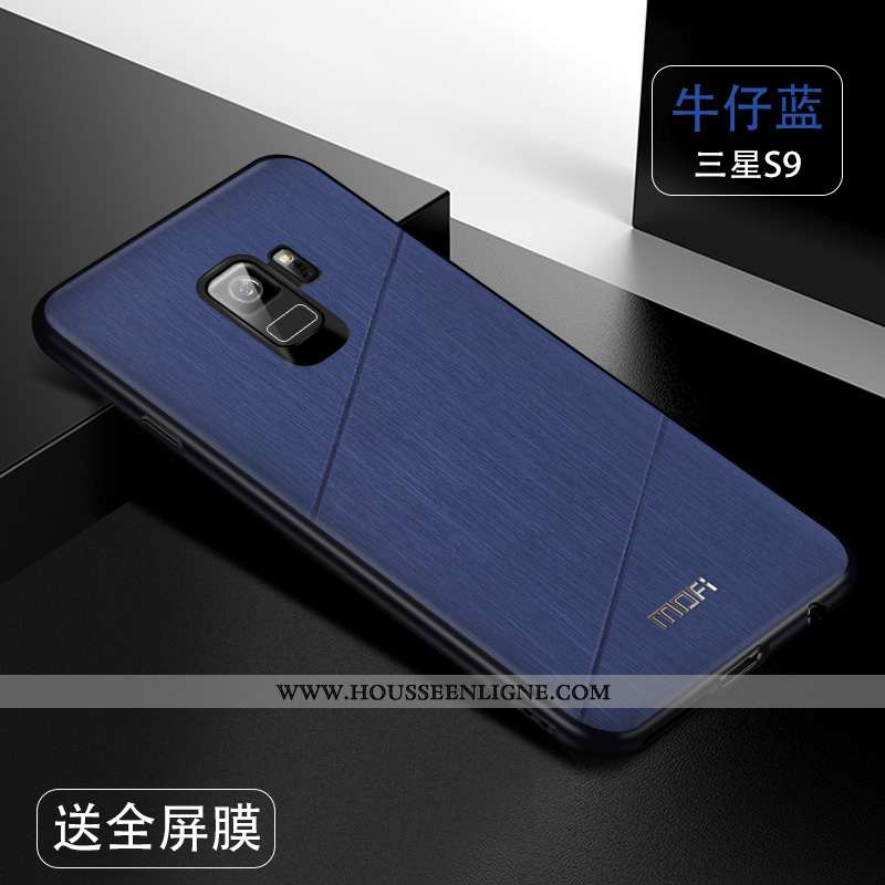 Housse Samsung Galaxy S9 Protection Tendance Téléphone Portable Bordure Étui Étoile Fluide Doux Gris