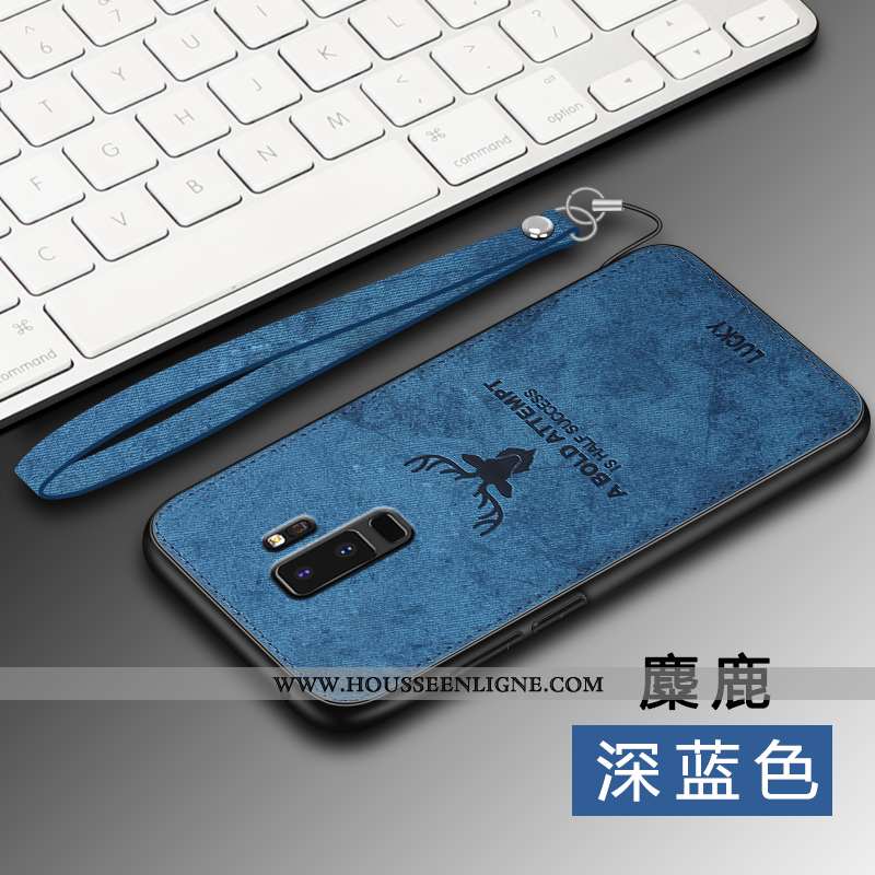 Housse Samsung Galaxy S9+ Tendance Légère Gris Coque Net Rouge Étui Téléphone Portable