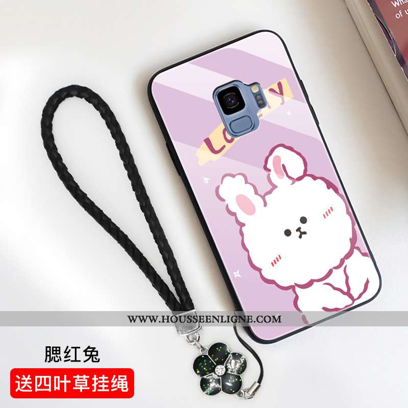 Housse Samsung Galaxy S9 Tendance Verre Tout Compris Dessin Animé Nouveau Téléphone Portable Étoile 