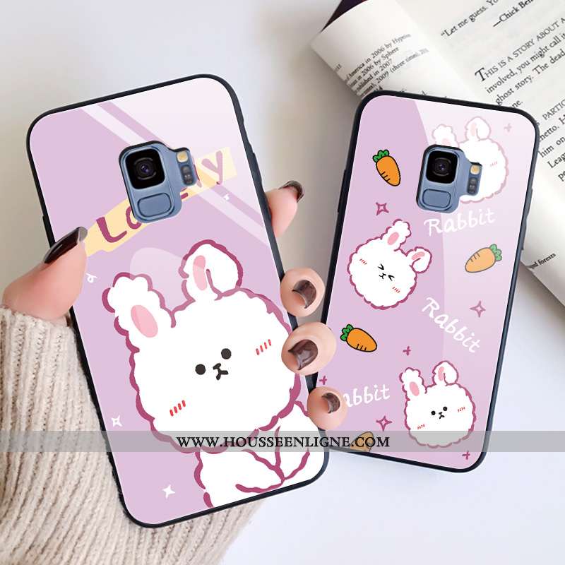 Housse Samsung Galaxy S9 Tendance Verre Tout Compris Dessin Animé Nouveau Téléphone Portable Étoile 