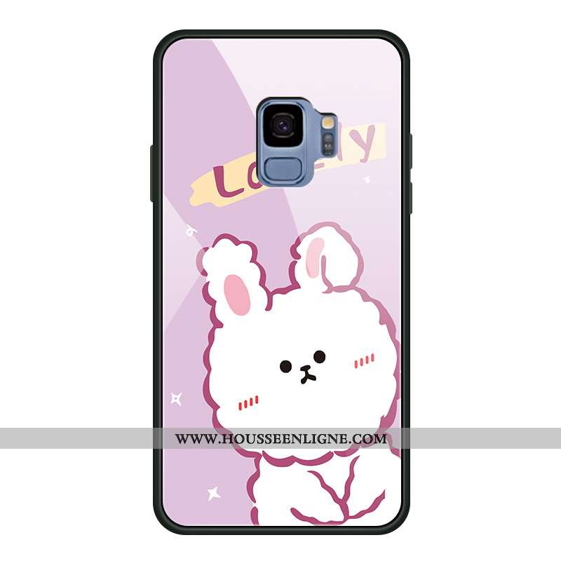 Housse Samsung Galaxy S9 Tendance Verre Tout Compris Dessin Animé Nouveau Téléphone Portable Étoile 