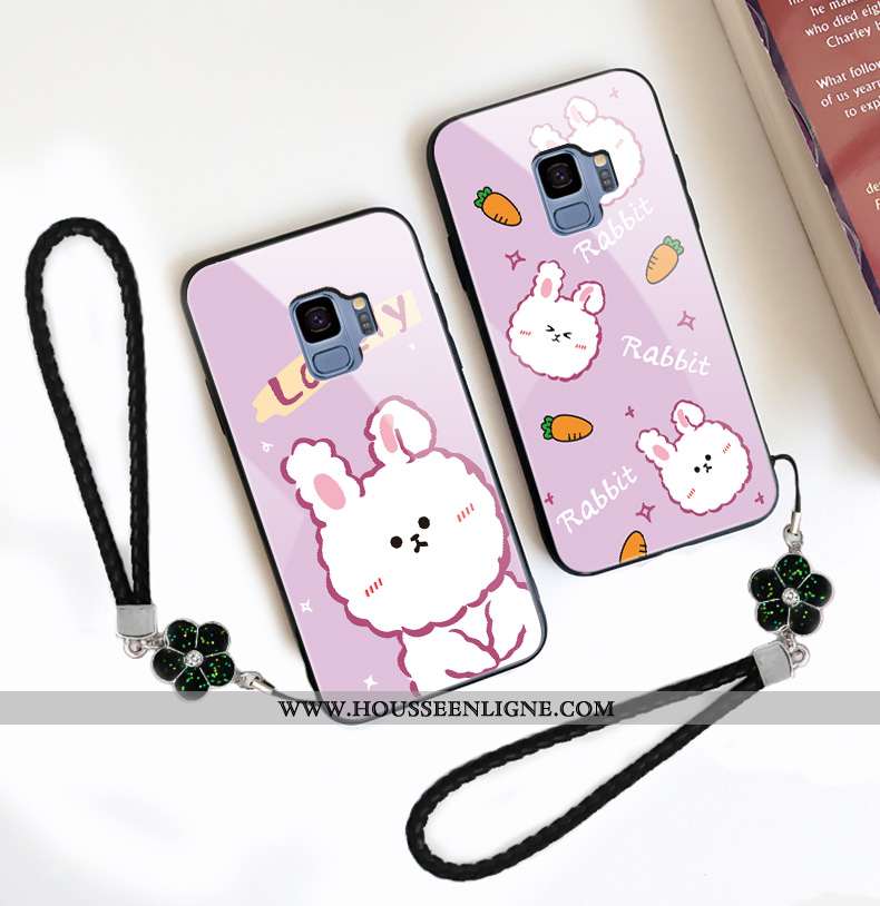 Housse Samsung Galaxy S9 Tendance Verre Tout Compris Dessin Animé Nouveau Téléphone Portable Étoile 