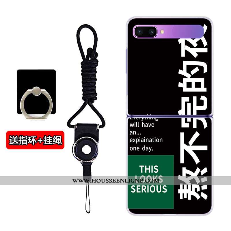 Housse Samsung Z Flip Transparent Plier Coque Personnalisé Téléphone Portable Étoile Difficile Blanc