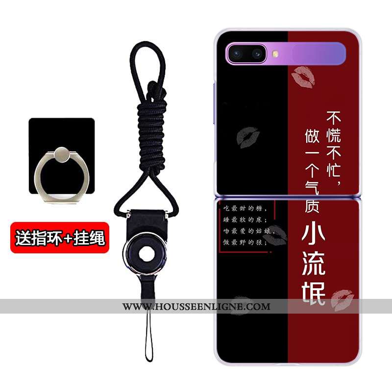 Housse Samsung Z Flip Transparent Plier Coque Personnalisé Téléphone Portable Étoile Difficile Blanc