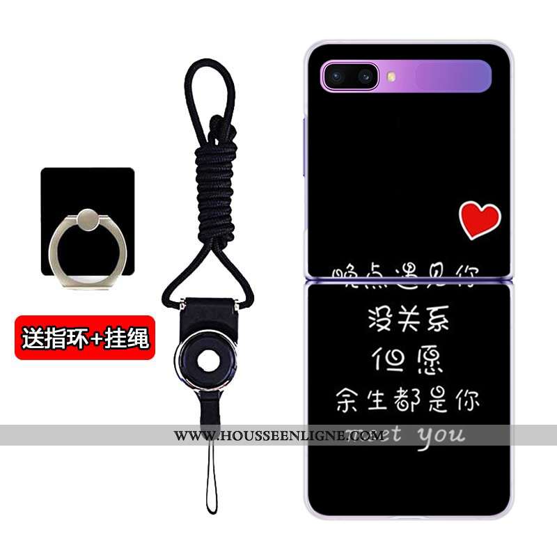 Housse Samsung Z Flip Transparent Plier Coque Personnalisé Téléphone Portable Étoile Difficile Blanc