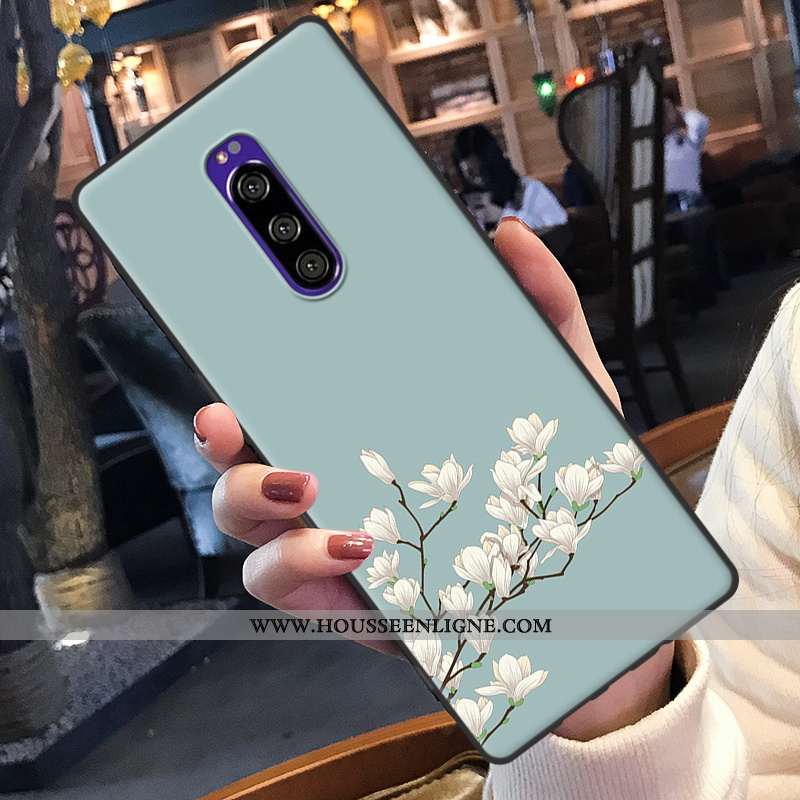 Housse Sony Xperia 1 Dessin Animé Charmant Téléphone Portable Ornements Suspendus Étui Silicone Coqu