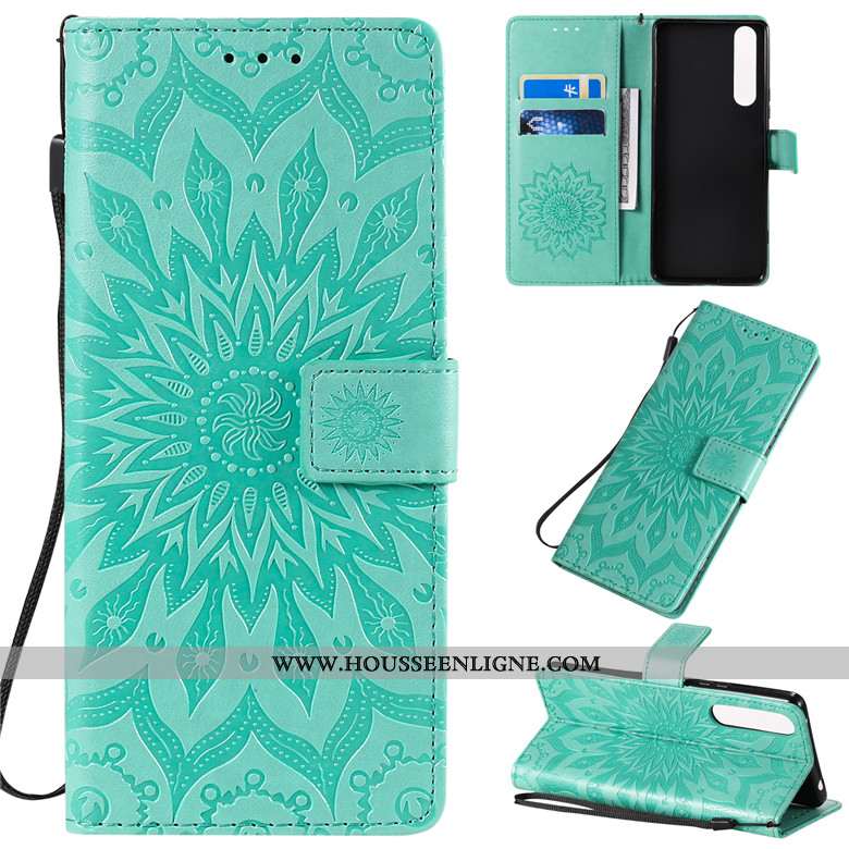 Housse Sony Xperia 1 Ii Créatif Cuir Fluide Doux Protection Incassable Clamshell Coque Rouge