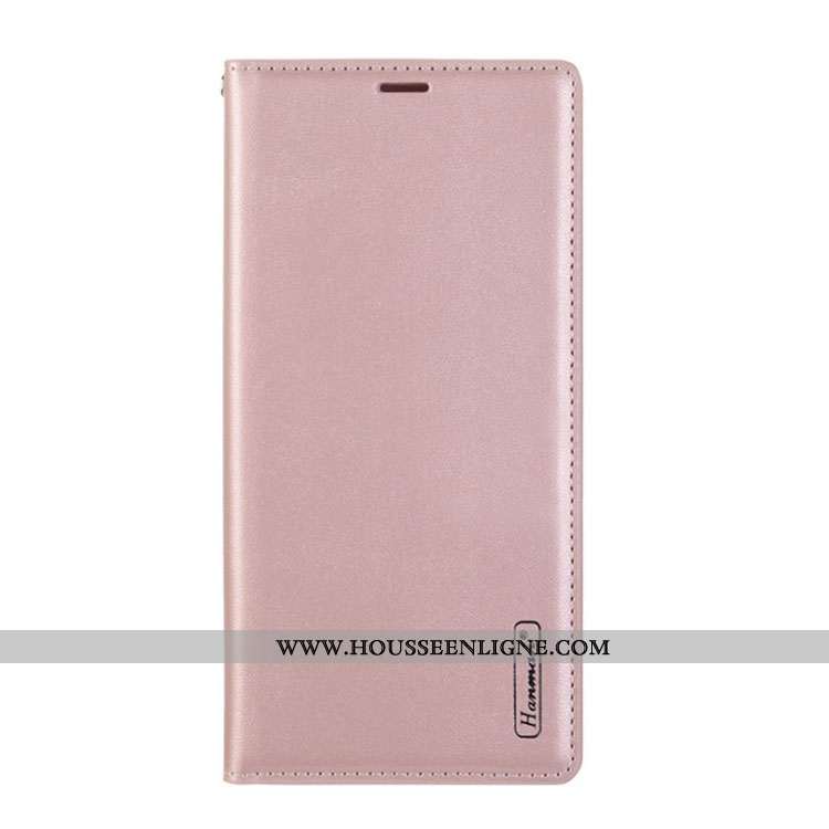 Housse Sony Xperia 1 Ii Cuir Véritable Cuir Étui Magnétisme Téléphone Portable Carte Rose
