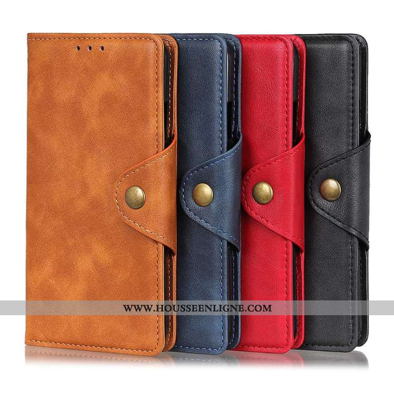 Housse Sony Xperia 1 Ii Protection Cuir Modèle Fleurie Une Agrafe Étui Coque Téléphone Portable Marr