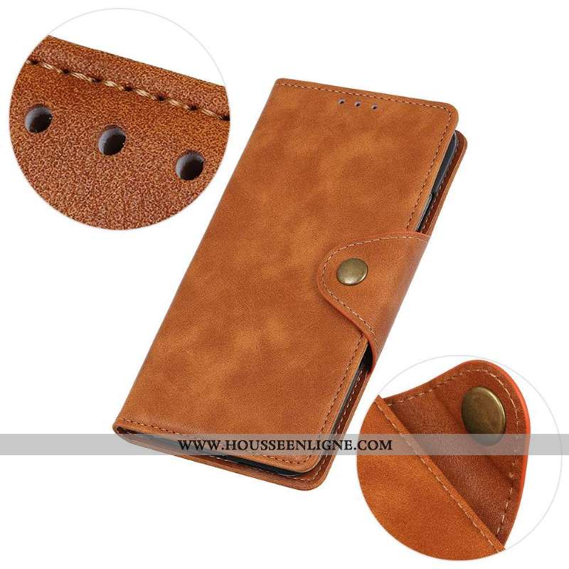 Housse Sony Xperia 1 Ii Protection Cuir Modèle Fleurie Une Agrafe Étui Coque Téléphone Portable Marr
