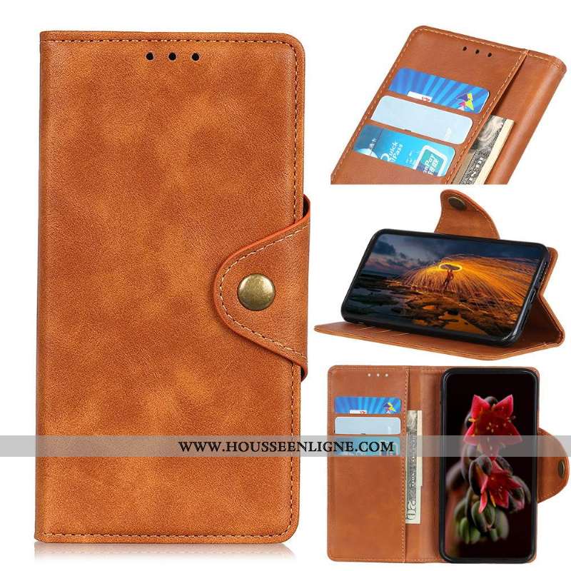 Housse Sony Xperia 1 Ii Protection Cuir Modèle Fleurie Une Agrafe Étui Coque Téléphone Portable Marr