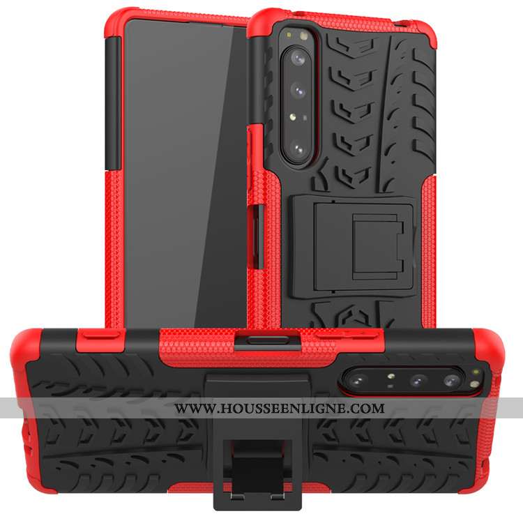 Housse Sony Xperia 1 Ii Protection Noir Tout Compris Coque Téléphone Portable Étui Support