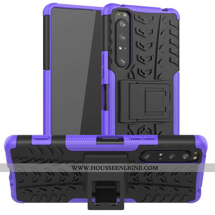 Housse Sony Xperia 1 Ii Protection Noir Tout Compris Coque Téléphone Portable Étui Support