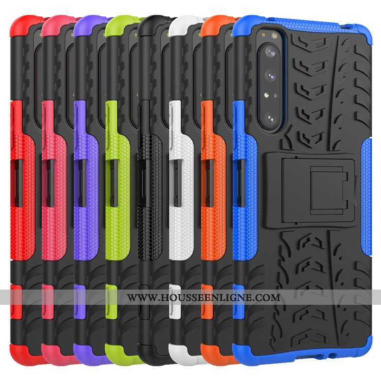 Housse Sony Xperia 1 Ii Protection Noir Tout Compris Coque Téléphone Portable Étui Support