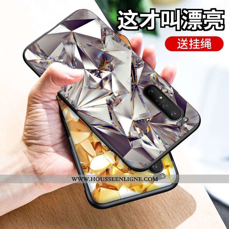 Housse Sony Xperia 1 Ii Protection Personnalité Tout Compris Incassable Personnalisé Argent Téléphon