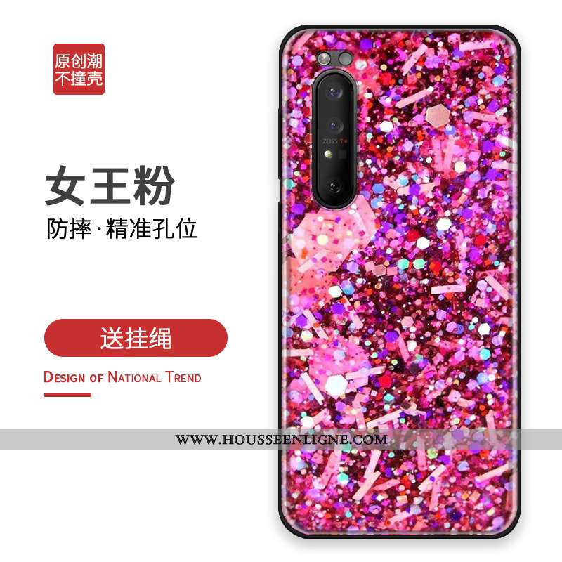 Housse Sony Xperia 1 Ii Protection Personnalité Tout Compris Incassable Personnalisé Argent Téléphon