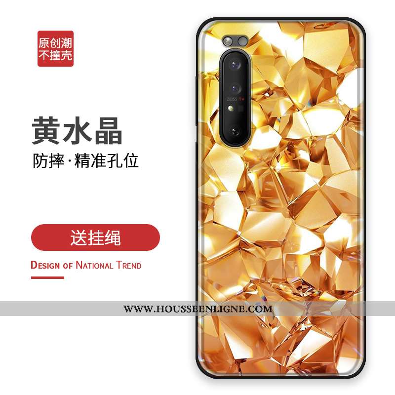 Housse Sony Xperia 1 Ii Protection Personnalité Tout Compris Incassable Personnalisé Argent Téléphon