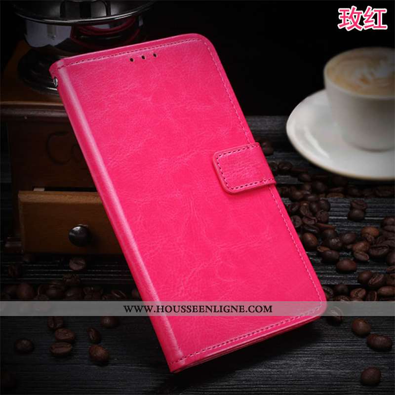 Housse Sony Xperia 1 Protection Business Coque Étui Rouge Carte Étoile Rose