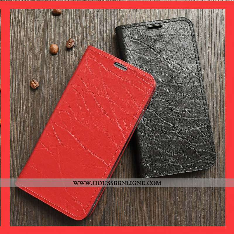 Housse Sony Xperia 1 Protection Cuir Téléphone Portable Coque Rouge
