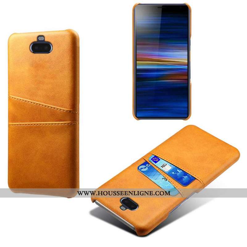 Housse Sony Xperia 10 Cuir Protection Qualité Difficile Kaki Coque Téléphone Portable Khaki