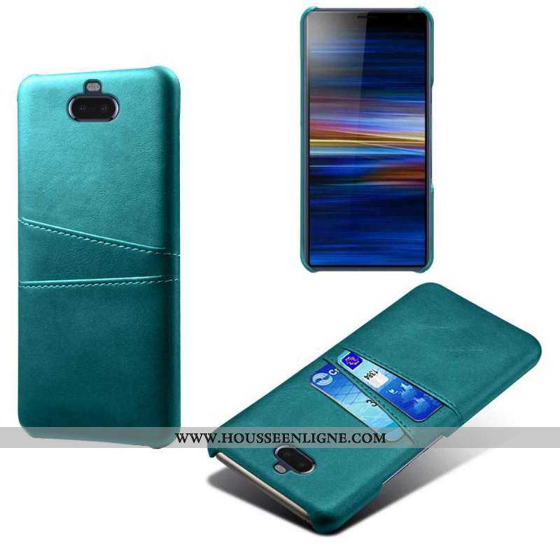 Housse Sony Xperia 10 Cuir Protection Qualité Difficile Kaki Coque Téléphone Portable Khaki