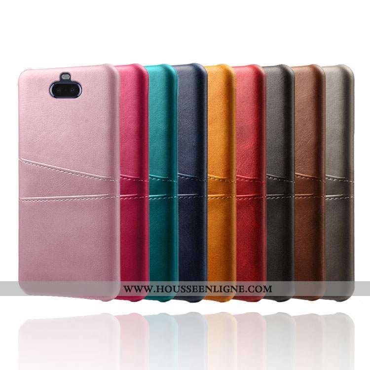 Housse Sony Xperia 10 Cuir Protection Qualité Difficile Kaki Coque Téléphone Portable Khaki