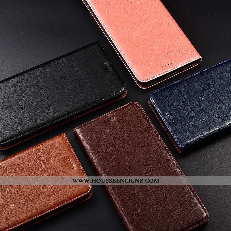 Housse Sony Xperia 10 Cuir Véritable Cuir Fluide Doux Modèle Fleurie Téléphone Portable Protection É