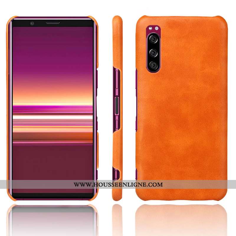 Housse Sony Xperia 10 Ii Protection Cuir Téléphone Portable Qualité Étui Coque Bleu Marin Bleu Foncé