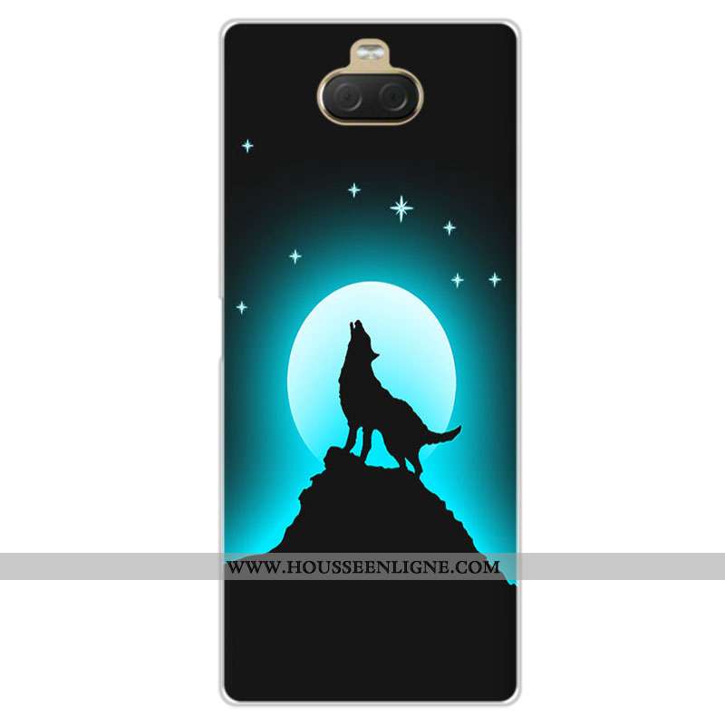 Housse Sony Xperia 10 Personnalité Fluide Doux Silicone Incassable Rose Coque Étui