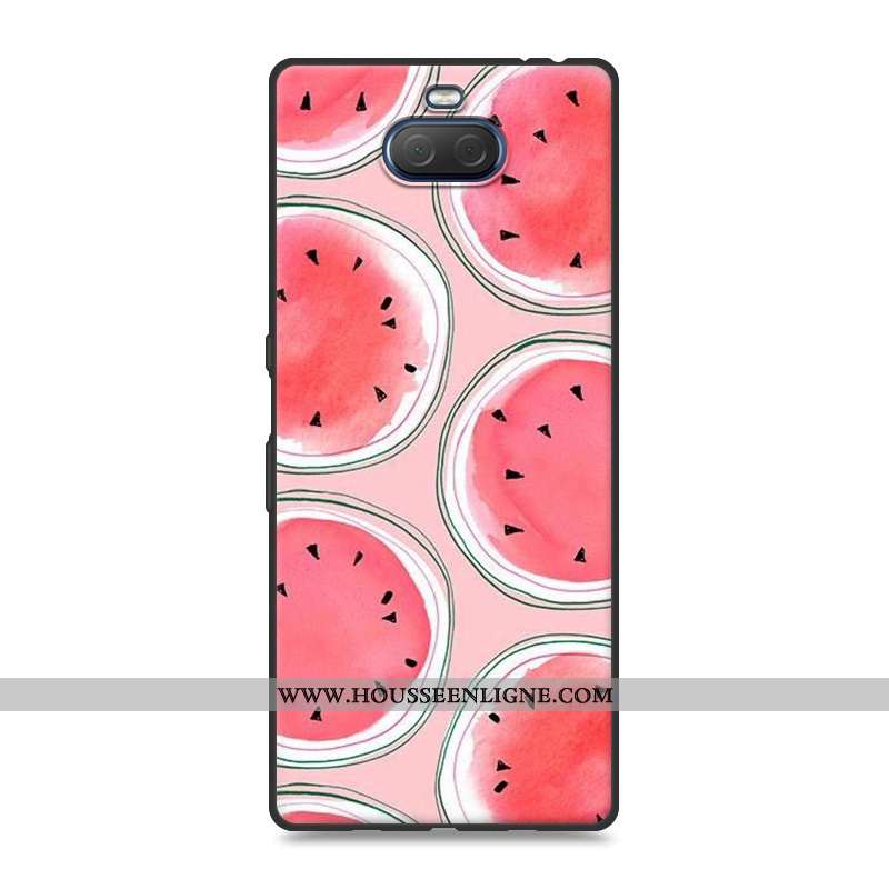 Housse Sony Xperia 10 Plus Charmant Tendance Simple Dessin Animé Tout Compris Bleu Étui