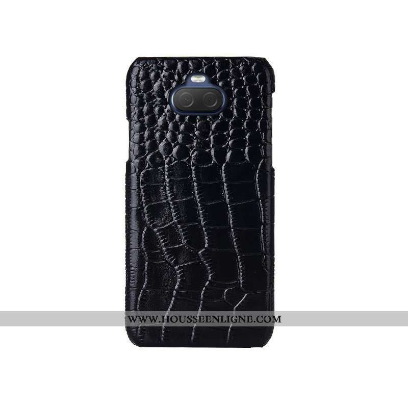 Housse Sony Xperia 10 Plus Cuir Modèle Fleurie Rouge Bovins Cuir Haut Mode Téléphone Portable