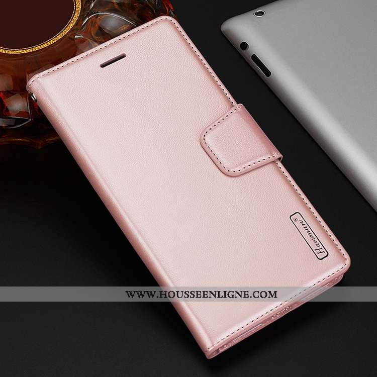 Housse Sony Xperia 10 Plus Cuir Étui Coque Téléphone Portable Clamshell Rouge Rose