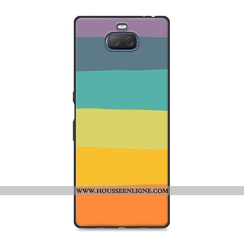Housse Sony Xperia 10 Plus Fluide Doux Silicone Créatif Délavé En Daim Protection Résistant Aux Rayu
