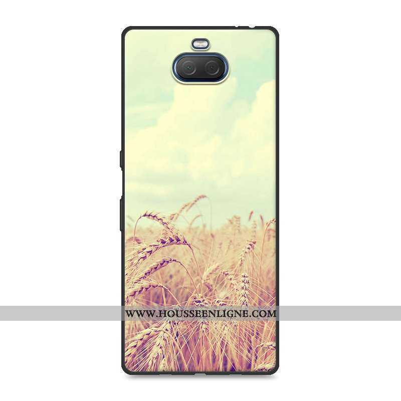 Housse Sony Xperia 10 Plus Fluide Doux Silicone Créatif Délavé En Daim Protection Résistant Aux Rayu