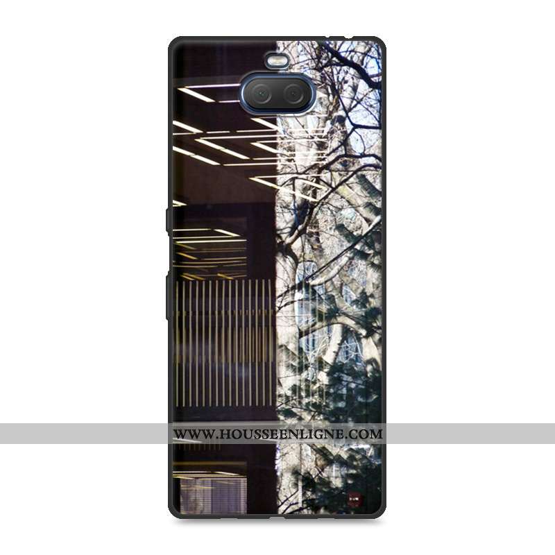 Housse Sony Xperia 10 Plus Fluide Doux Silicone Créatif Délavé En Daim Protection Résistant Aux Rayu