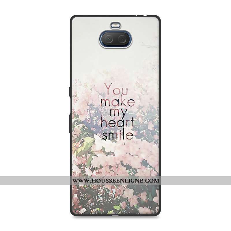 Housse Sony Xperia 10 Plus Fluide Doux Silicone Créatif Délavé En Daim Protection Résistant Aux Rayu