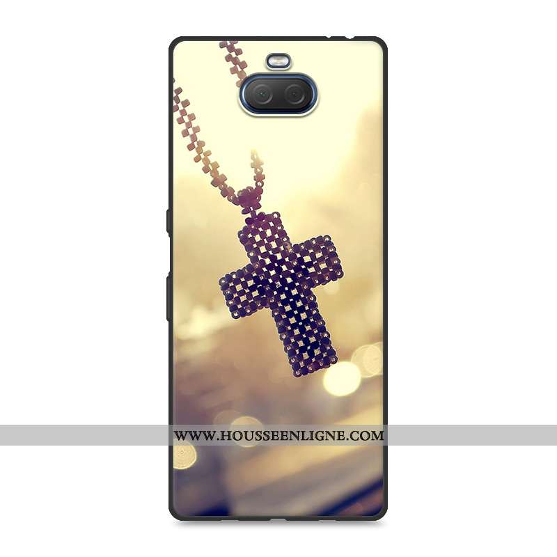 Housse Sony Xperia 10 Plus Fluide Doux Silicone Créatif Délavé En Daim Protection Résistant Aux Rayu